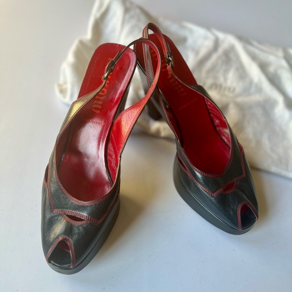 MIU MIU platforms black size EU41, US 10-10.5 - Picture 7 of 15